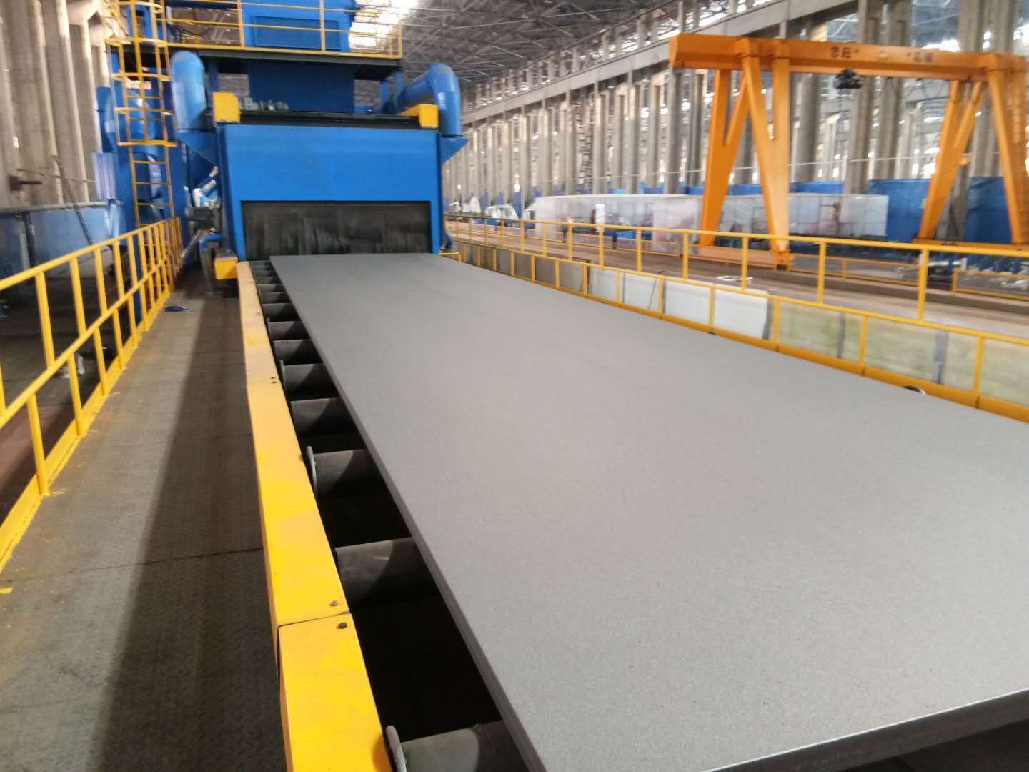 Smart Control Stahlplatte Schussstrahlungssystem